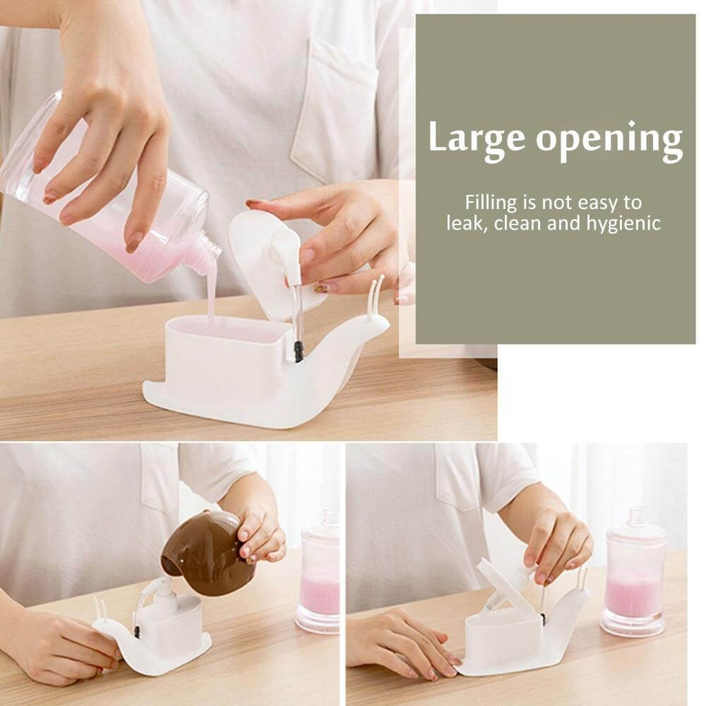 Portable Snail Shaped Liquid Soap Dispenser - MaviGadget