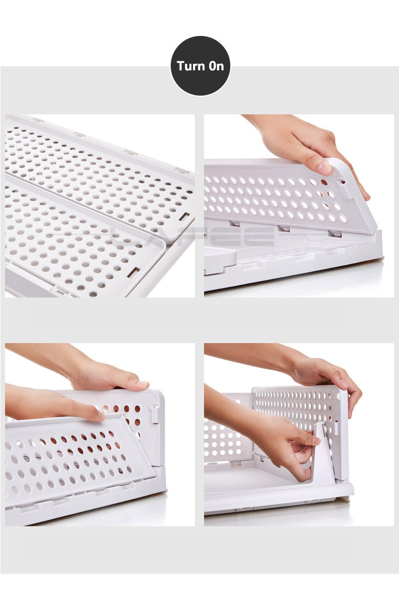 Durable Cabinet Stackable Foldable Drawer - Image 2