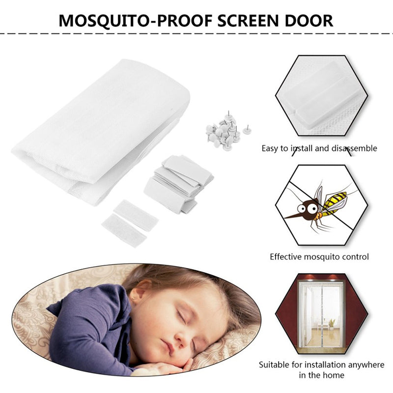 Hands-Free Automatic Closing Magnetic Mosquito Net