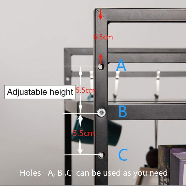 Expandable Kitchen Counter Shelf Rack Organizer - Image 4
