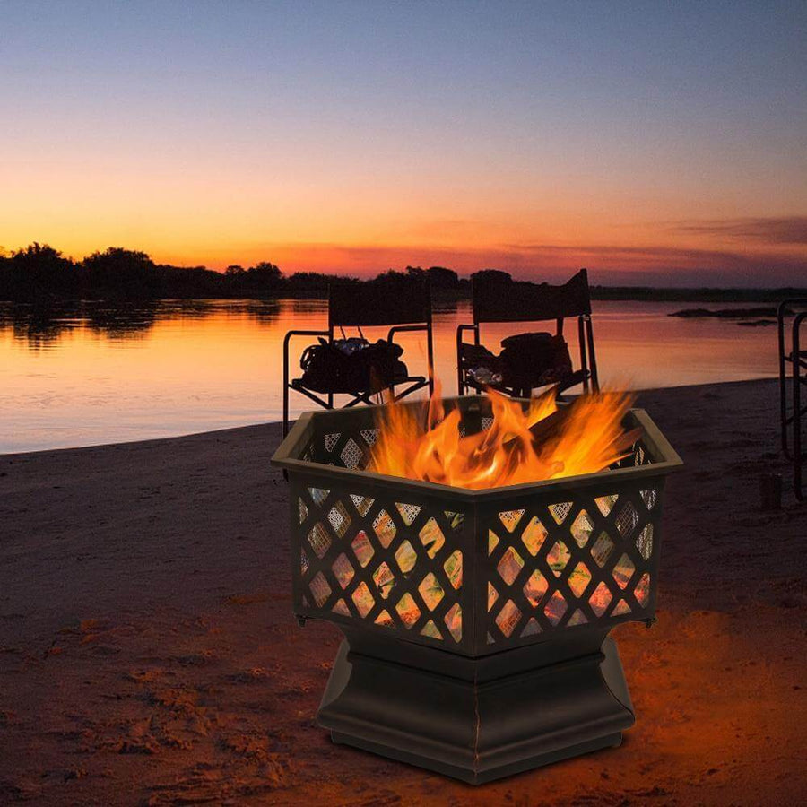 Geometric Garden Fire Pit Stove - Image 3