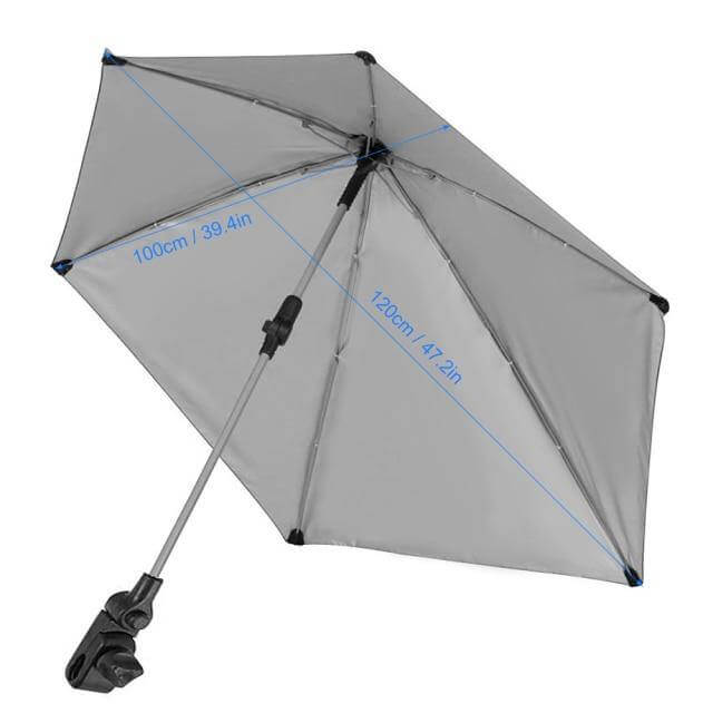 Portable Folding Umbrella with Universal Clamp - MaviGadget