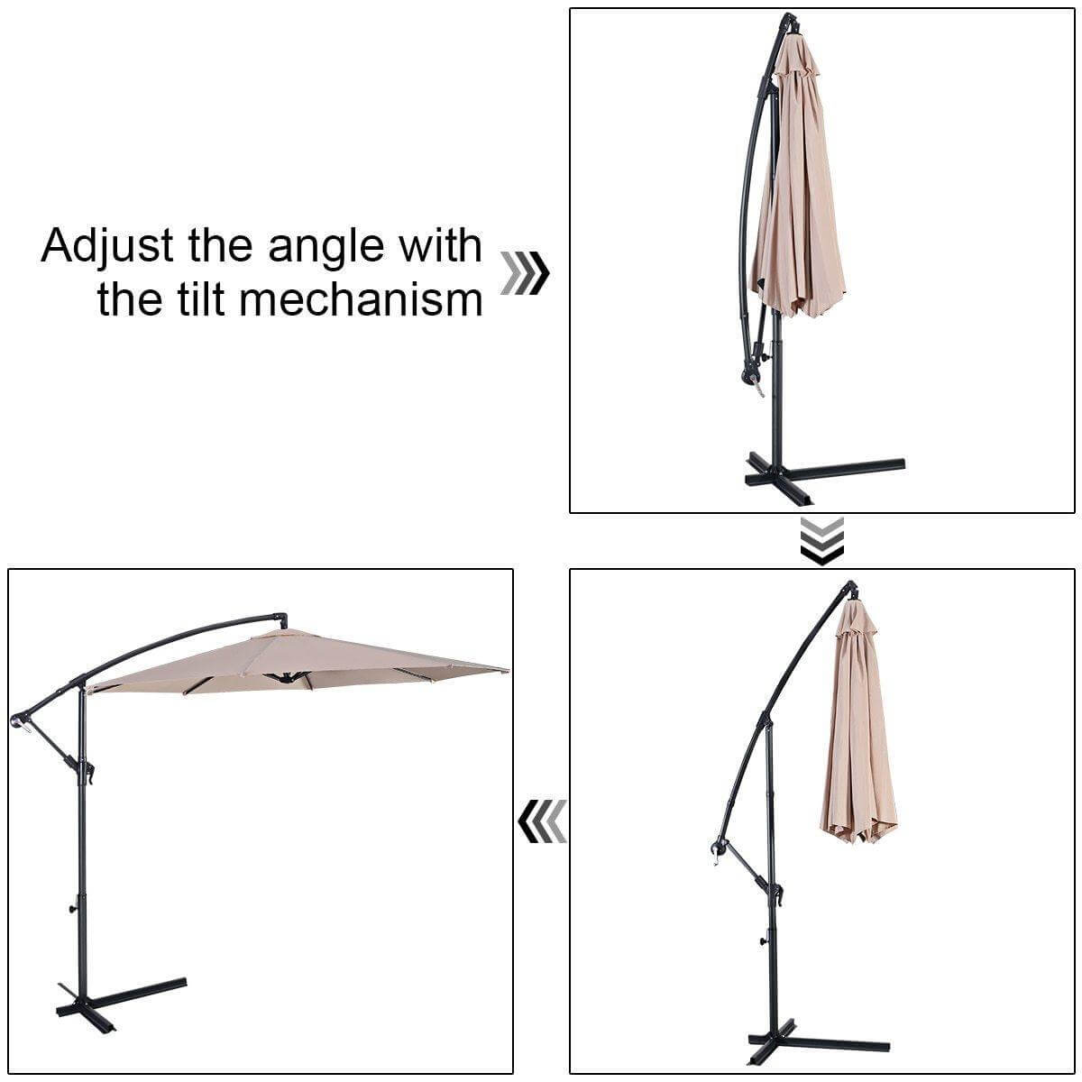 Giant Anti-UV Outdoor Hanging Umbrella - MaviGadget