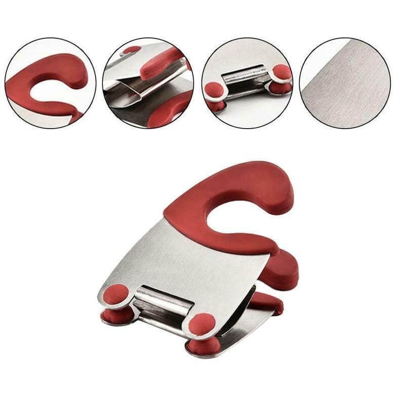Stainless Steel Pot Side Clip Spoon Holder - Image 3