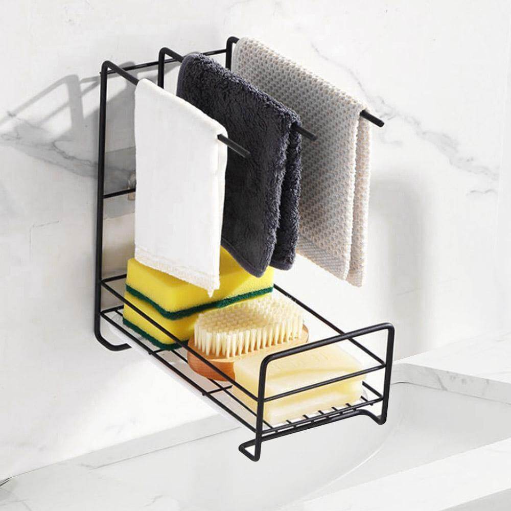 Iron Space Saving Kitchen Sink Drying Rack