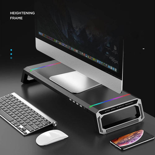 Universal Computer Stand Riser Data Transfer Desk Organizer - Image 0