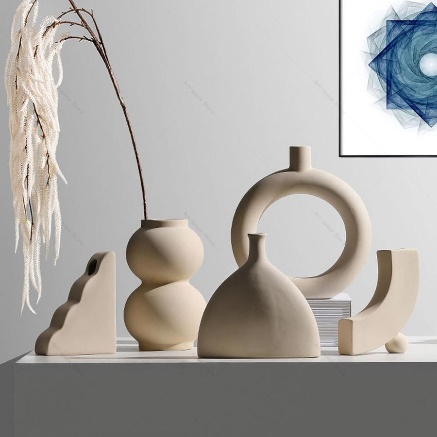 Nordic Art Elegant Flower Ceramic Vase - Image 7