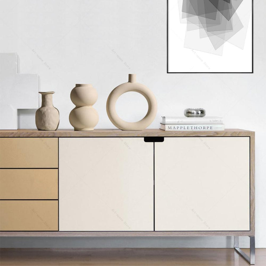 Nordic Art Elegant Flower Ceramic Vase - Image 1