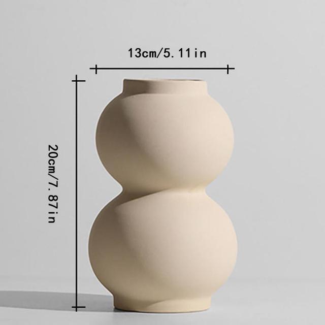 Nordic Art Elegant Flower Ceramic Vase - Image 19