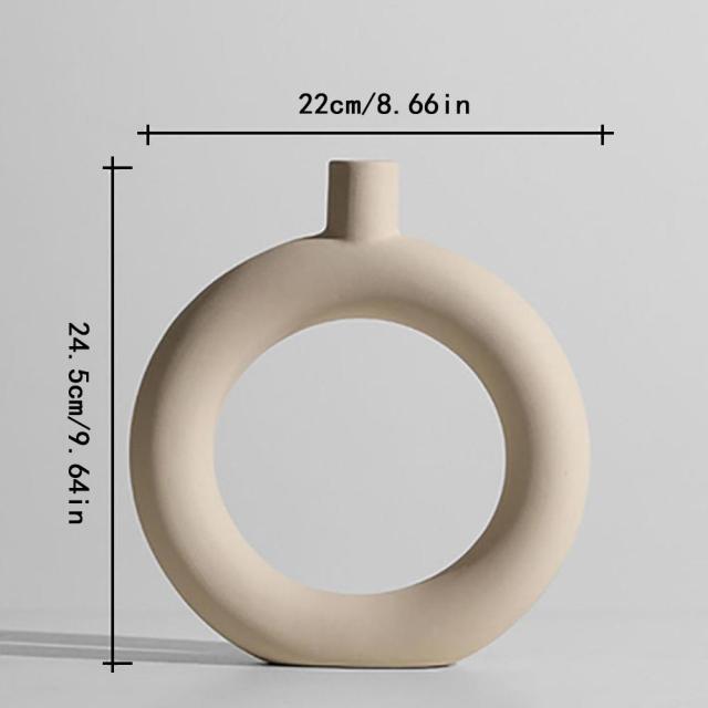Nordic Art Elegant Flower Ceramic Vase - Image 18