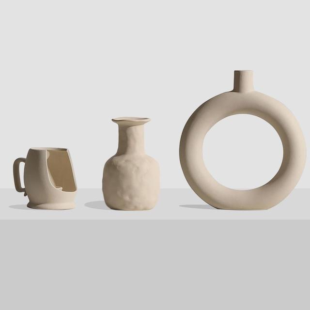 Nordic Art Elegant Flower Ceramic Vase - Image 2