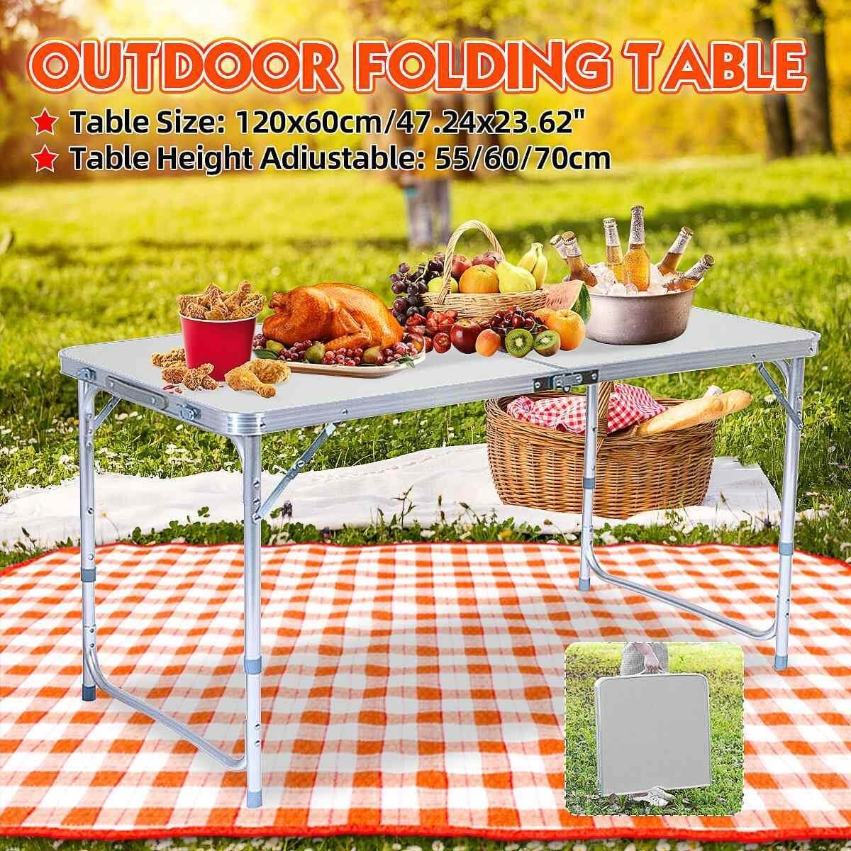 Outdoor Waterproof Adjustable Foldable Picnic Table Set