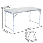 Outdoor Waterproof Adjustable Foldable Picnic Table Set