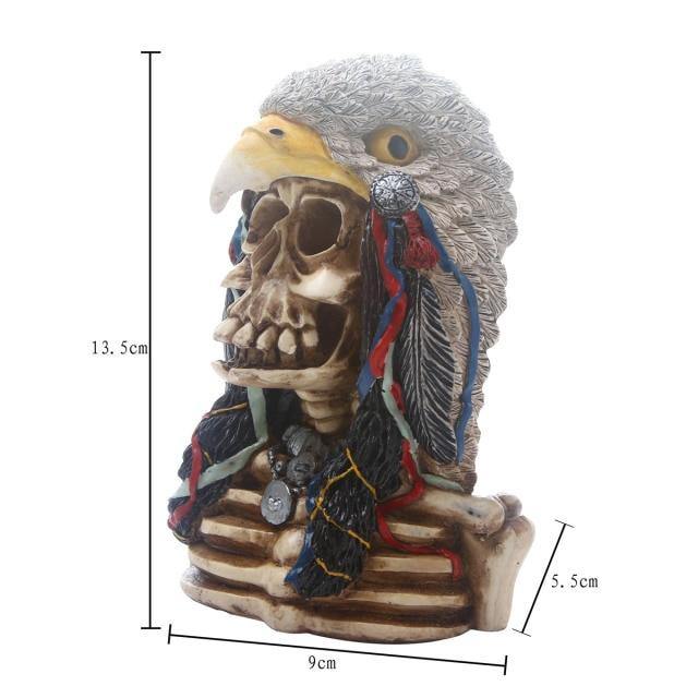 Skull Resin Skeleton Army Figurine Halloween Decoration - Image 38