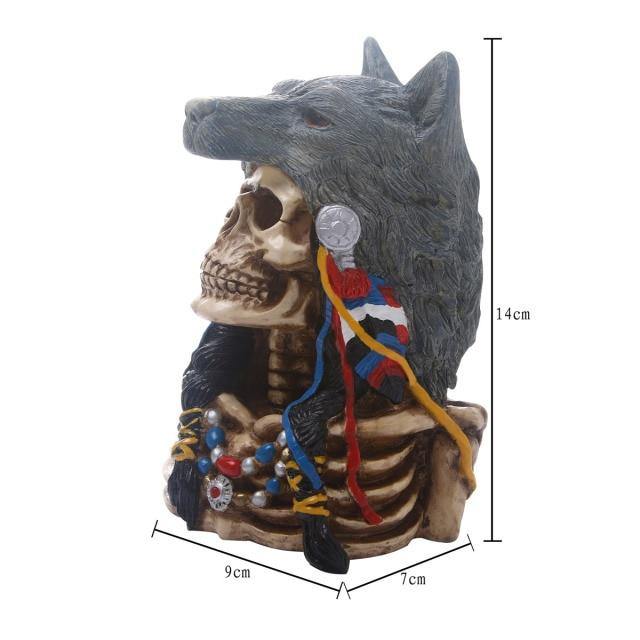 Skull Resin Skeleton Army Figurine Halloween Decoration - Image 26