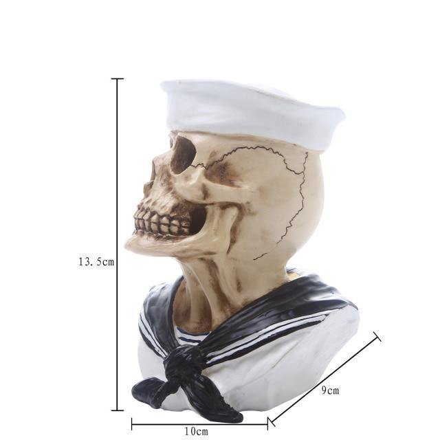 Skull Resin Skeleton Army Figurine Halloween Decoration - Image 21