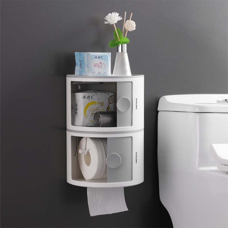Waterproof Multi-Layer Toilet Paper Holder Shelf - Image 0