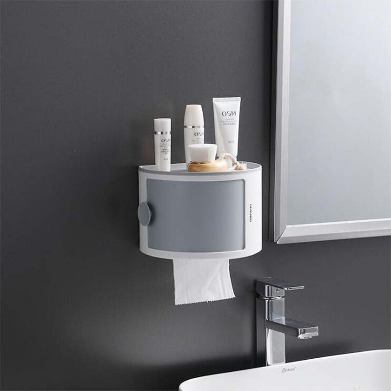 Waterproof Multi-Layer Toilet Paper Holder Shelf - Image 12