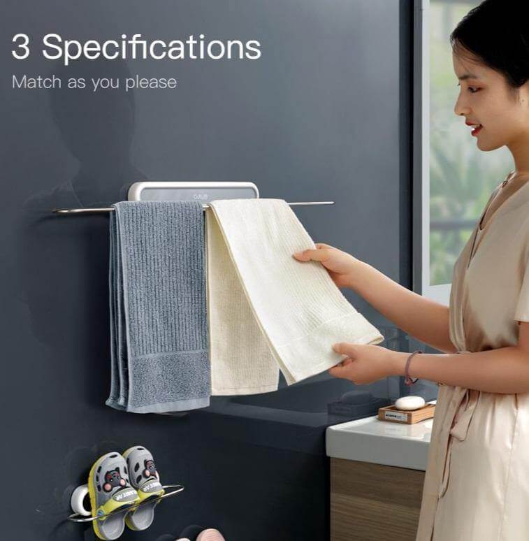 Stainless Steel Wall-Mounted Foldable Towel Hanger - Image 10
