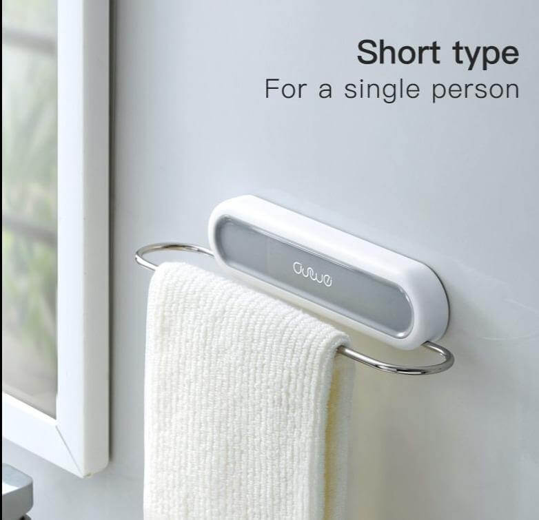 Stainless Steel Wall-Mounted Foldable Towel Hanger - MaviGadget