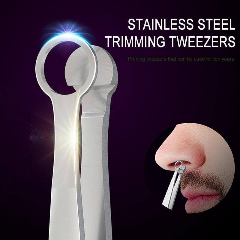 Nose Hair Round Tip Trimming Tweezers - Image 2