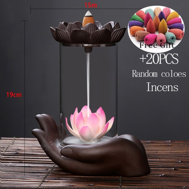 Gothic Skull Ceramic Incense Fountain - Image 8