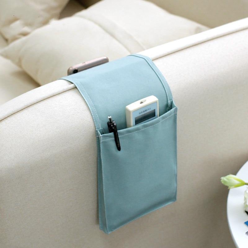 Cotton Linen Bedside Storage Bag - Image 1