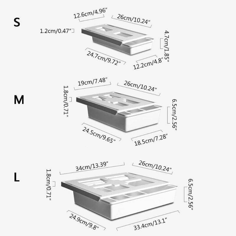 Adhesive Under Desk Drawer Organizer - Image 7