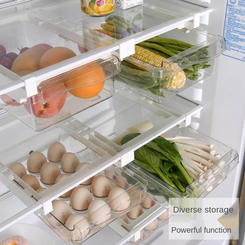 Fridge Organizer Under Shelf Drawer Box - Image 3