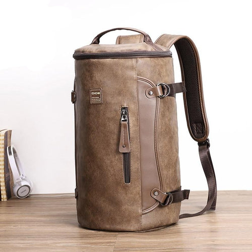 Leather Simple Style Vintage Men's Backpack - Image 0