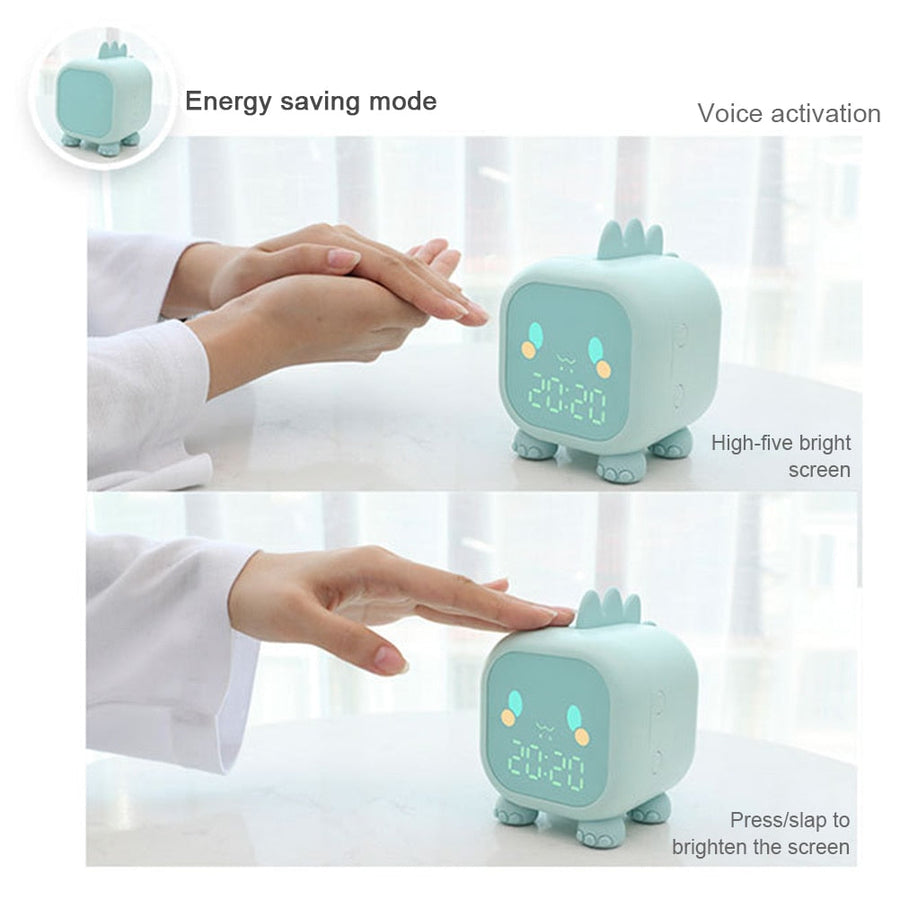 Cute Dinosaur Kids Alarm Clock Night Light - Image 5