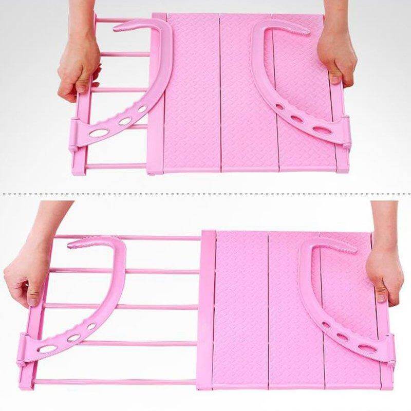 Balcony Foldable Clothes Hanging Drying Rack Organizer - Image 5