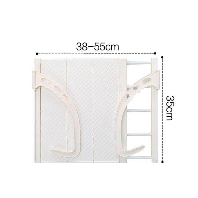 Balcony Foldable Clothes Hanging Drying Rack Organizer - Image 8