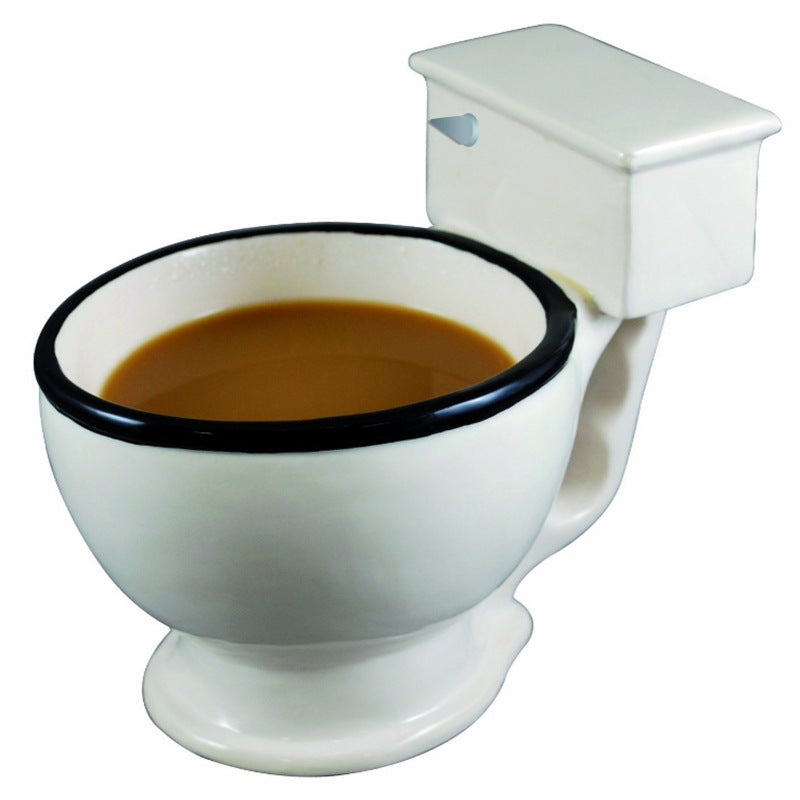 Toilet Ceramic Coffee Mugs with Handgrip