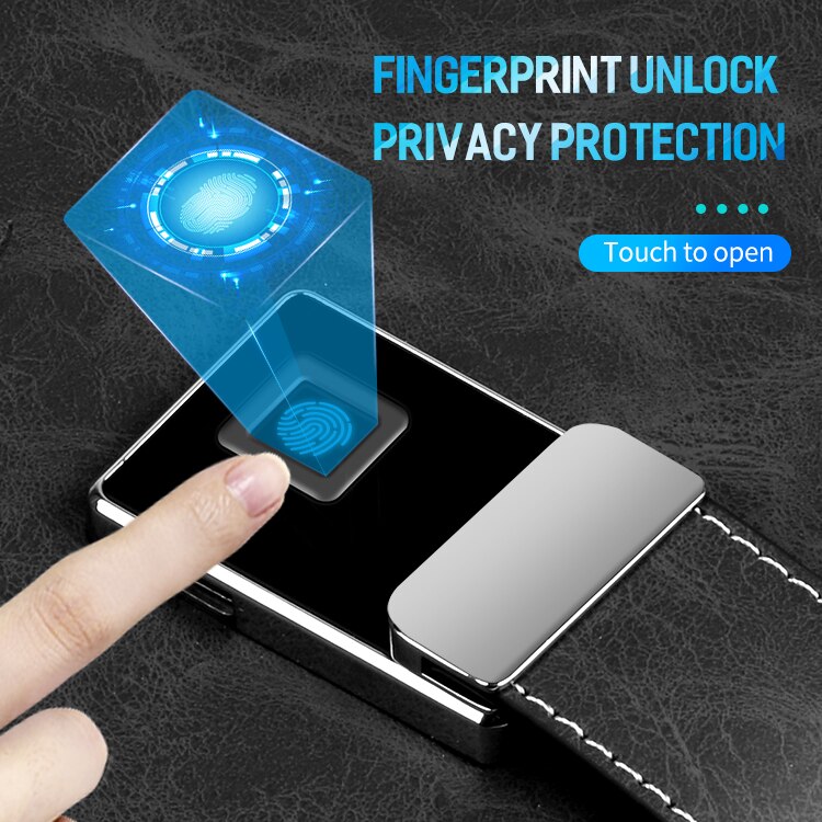 Smart Lock Fingerprint Wireless Charging Notebook