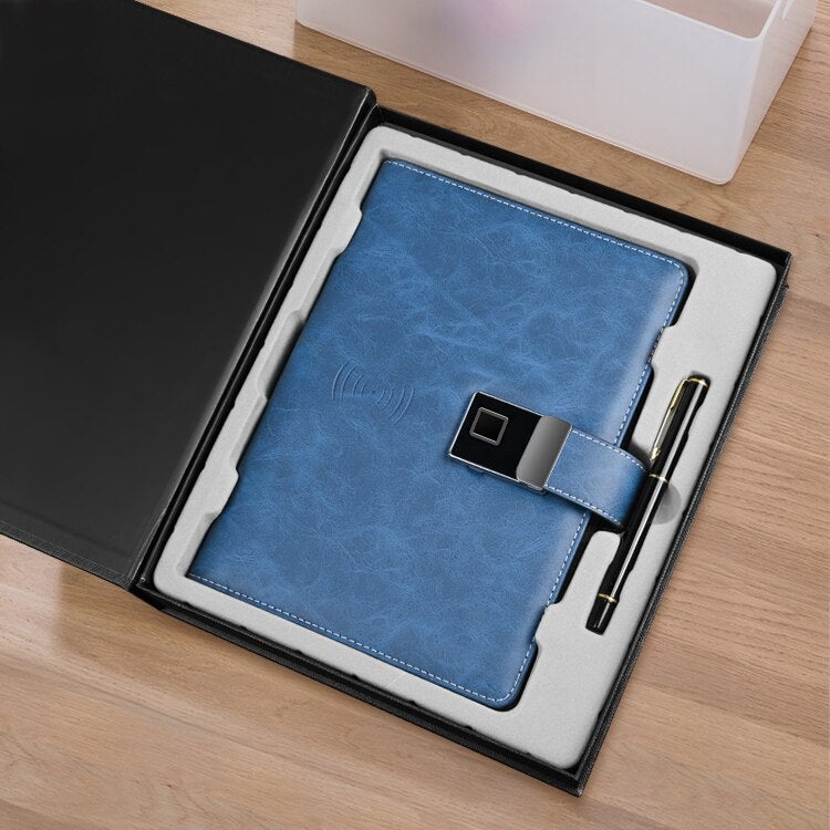 Smart Lock Fingerprint Wireless Charging Notebook - Image 1