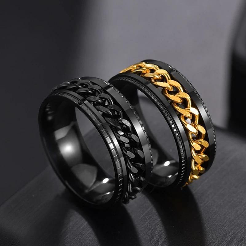 Cool Stainless Steel Rotating Ring