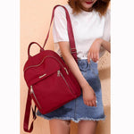 Stylish Oxford Cloth Anti-Theft Shoulder Backpack