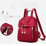 Stylish Oxford Cloth Anti-Theft Shoulder Backpack