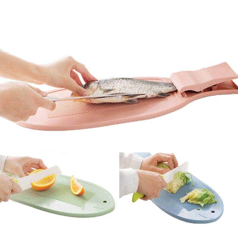 Creative Fish Cutting Board with Clip - Image 0