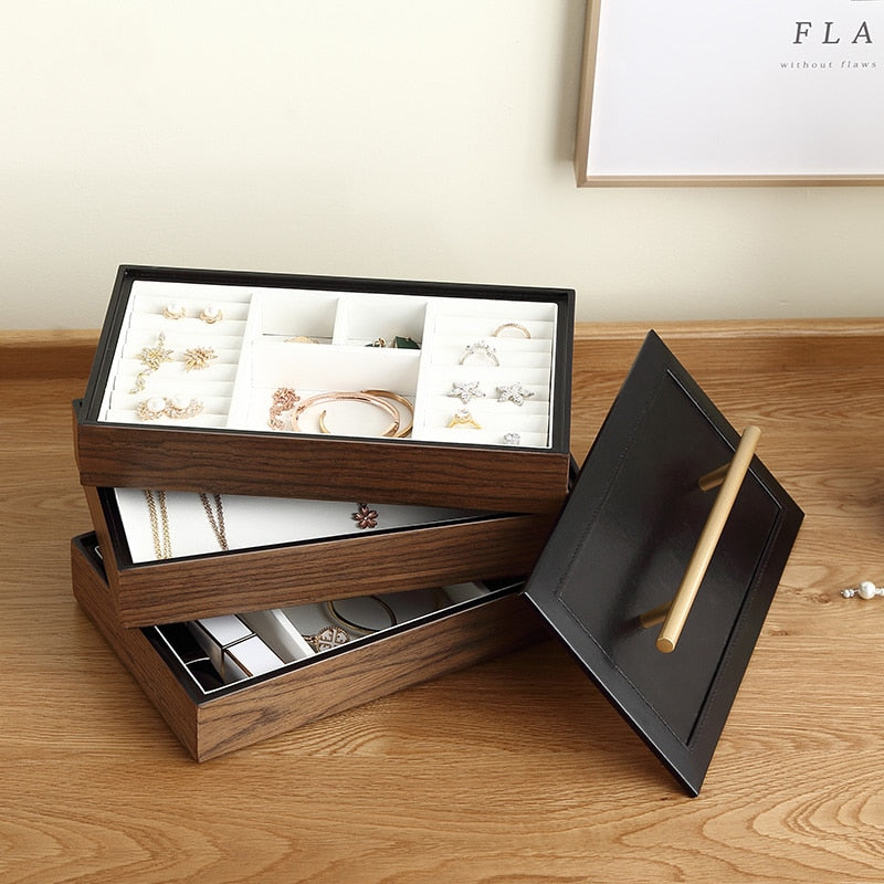 Wooden Elegant Multi-Layer Jewelry Organizer Box - Image 2