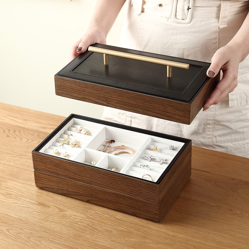 Wooden Elegant Multi-Layer Jewelry Organizer Box - Image 4
