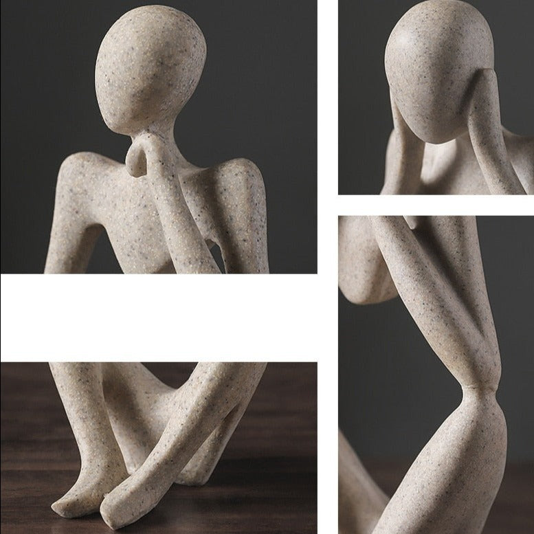 Nordic Abstract Unique Thinker Figurine Home Decor - Image 4