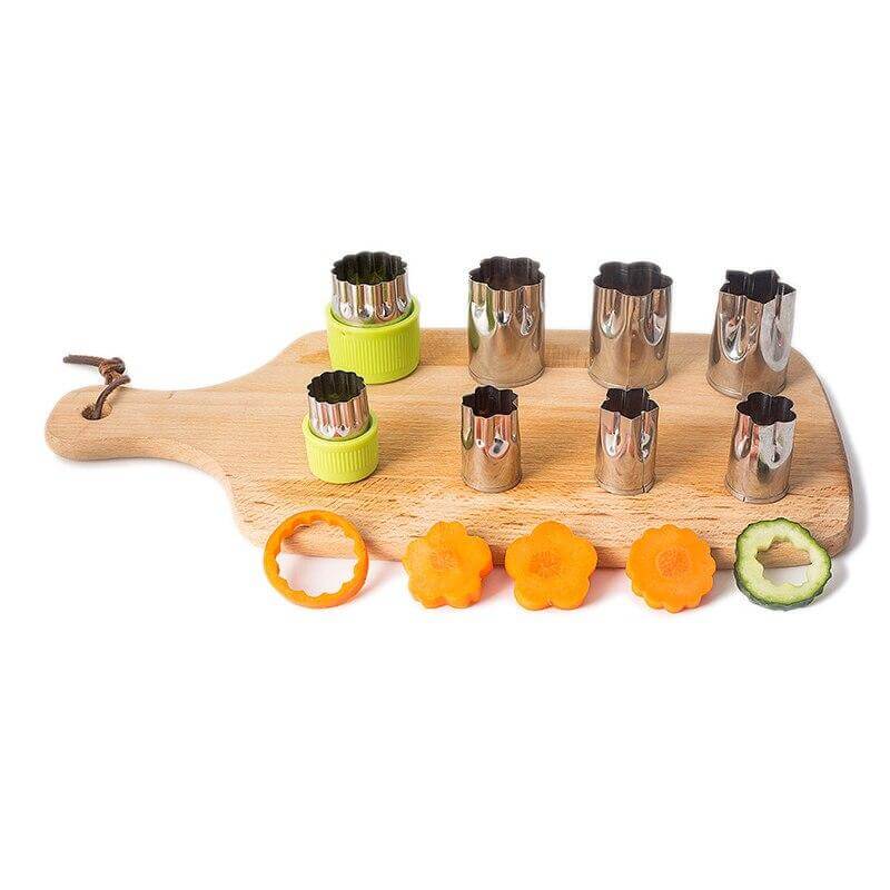 8pcs/Set Stainless Steel Puzzle Fruit Vegetable Cutter - Image 0