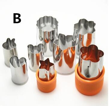 8pcs/Set Stainless Steel Puzzle Fruit Vegetable Cutter - Image 6