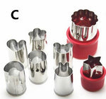 8pcs/Set Stainless Steel Puzzle Fruit Vegetable Cutter