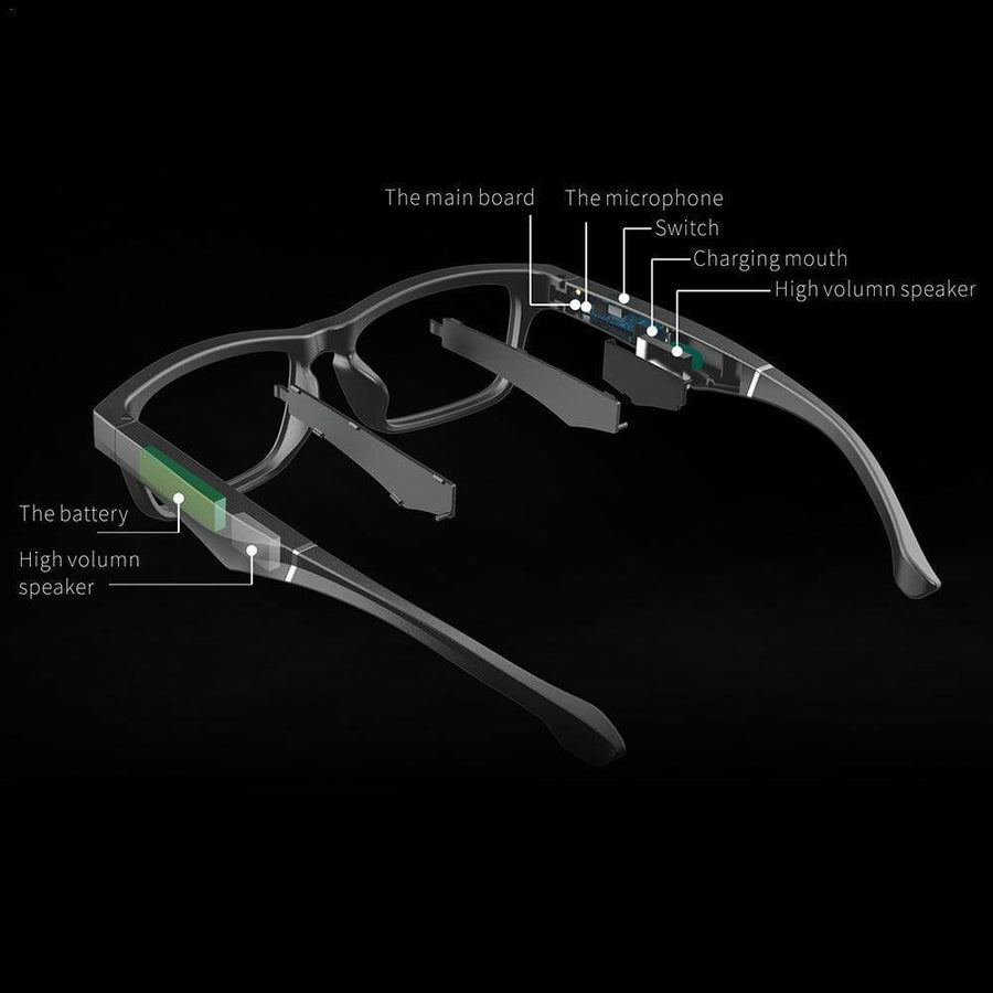 Smart Bluetooth Built-in Speaker Headset Glasses - Image 1