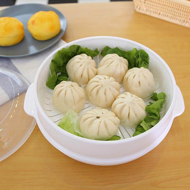 Microwave Round Steamer Heater Bowl with Lid - Image 3