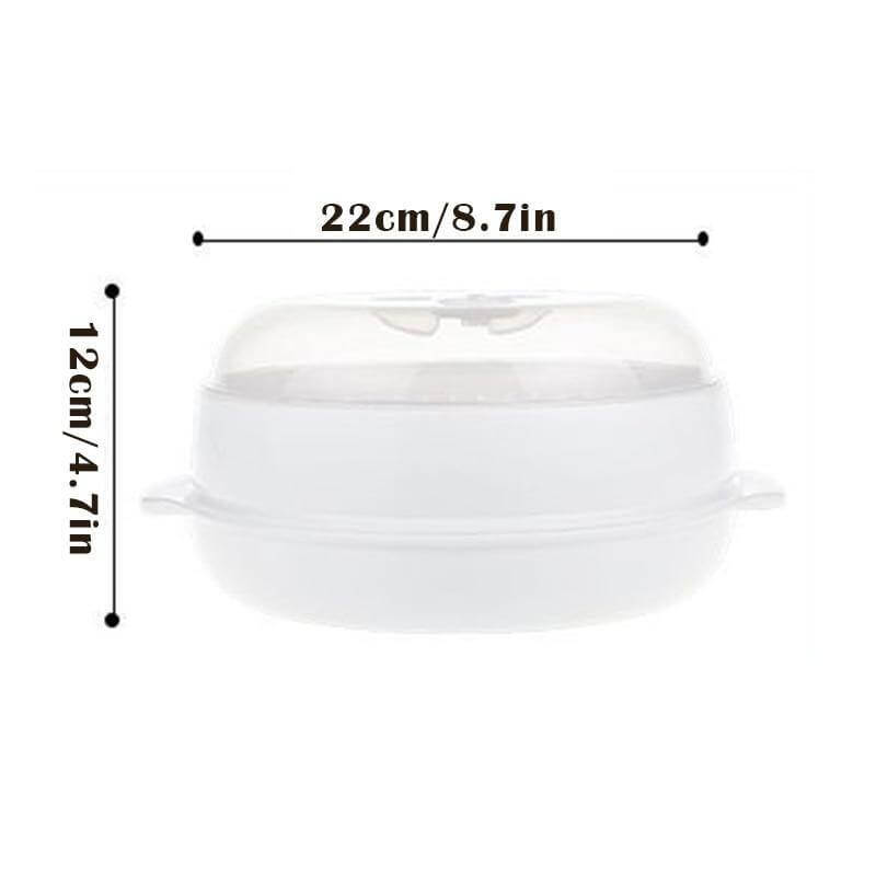 Microwave Round Steamer Heater Bowl with Lid - Image 6