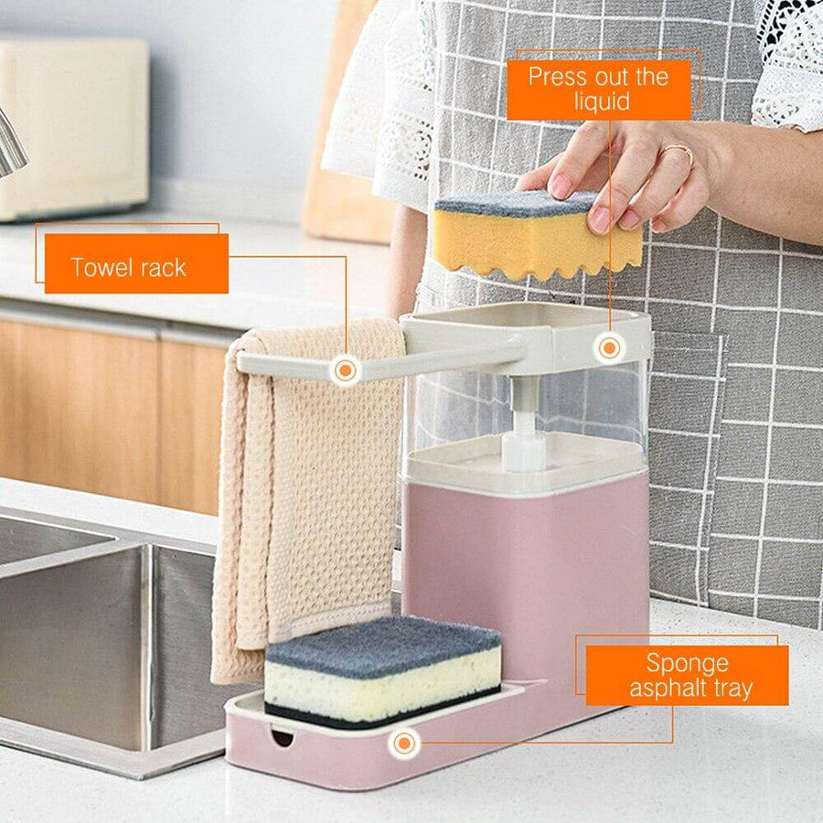 3in1 Multifunctional Cleaning Soap Holder Drainboard Storage - Image 7